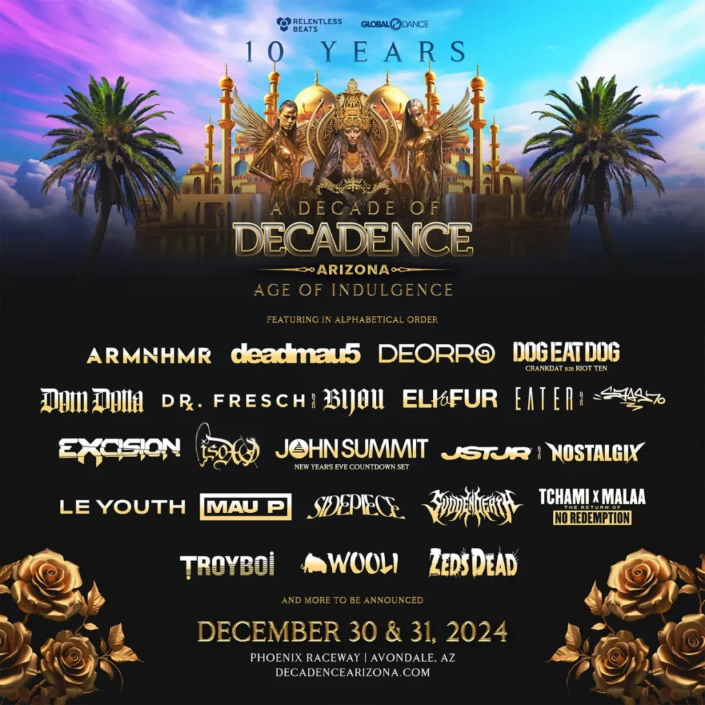 Decadence NYE tickets